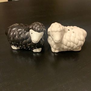 Antique Sheep Salt & Pepper Shakers